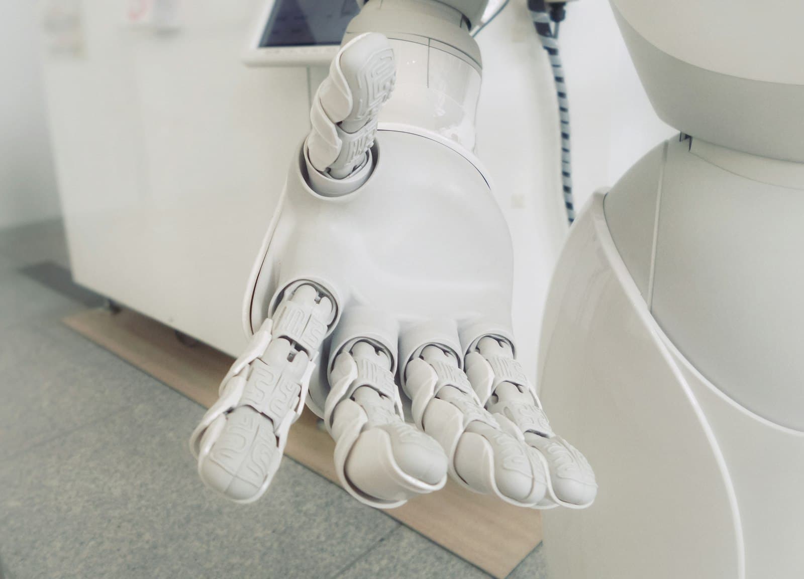 A robotic arm at work